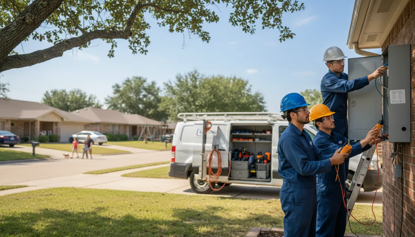 Certified electrician providing emergency electrical services in Long Bottom, OH
